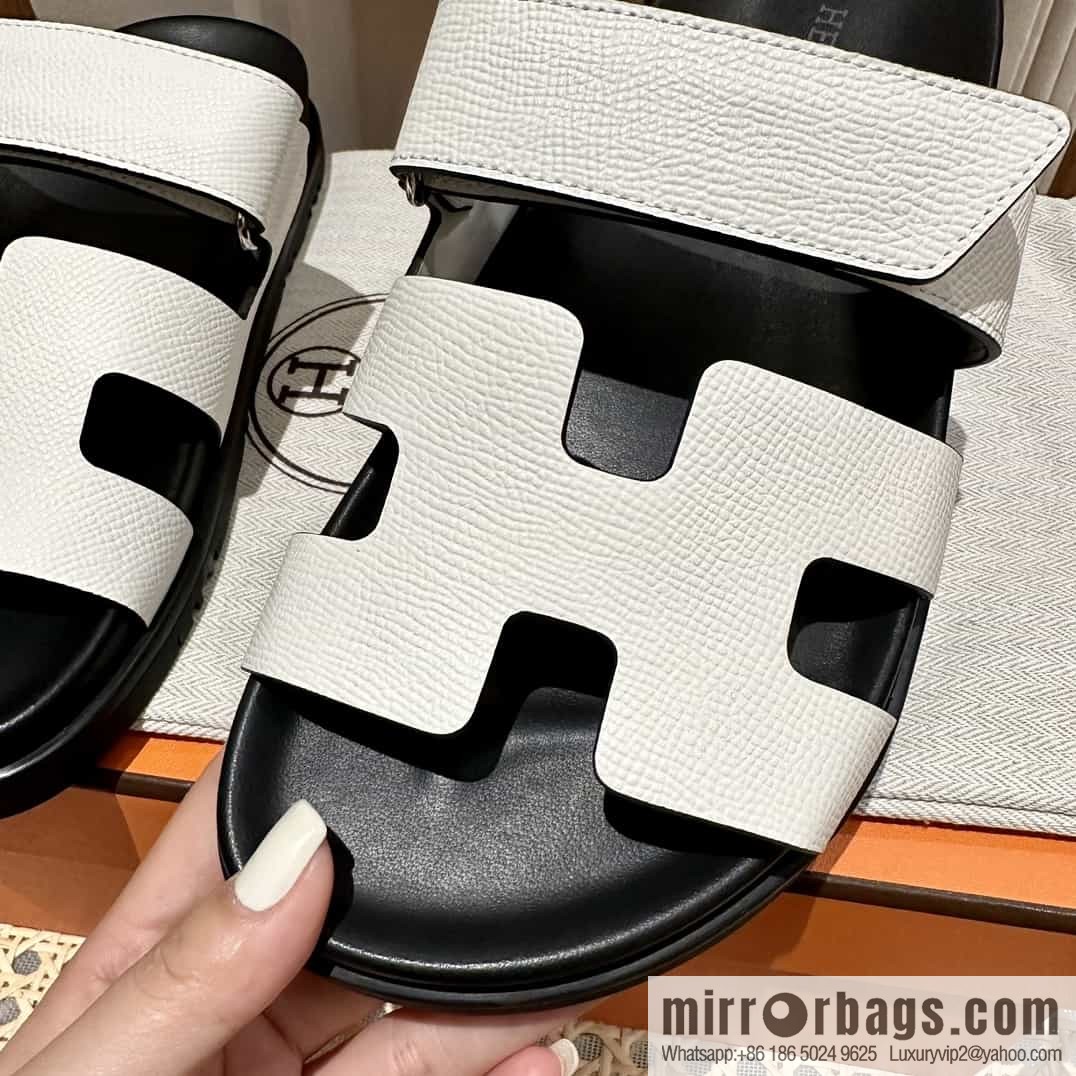 Hermes Hermès imported Italian European original A ➕ leather outsole women's sandals