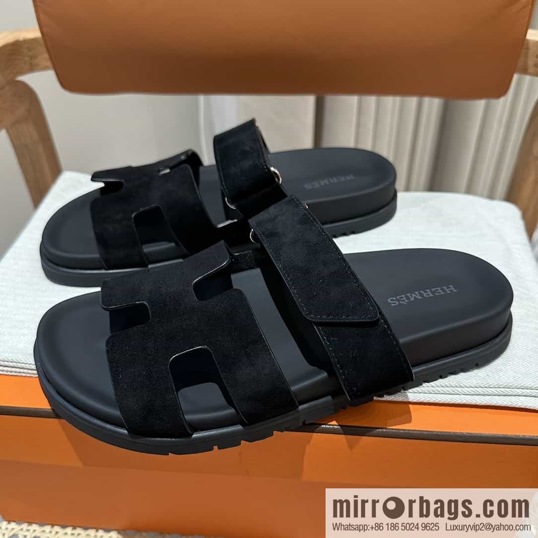 Hermes Hermès imported Italian European original A ➕ leather outsole women's sandals