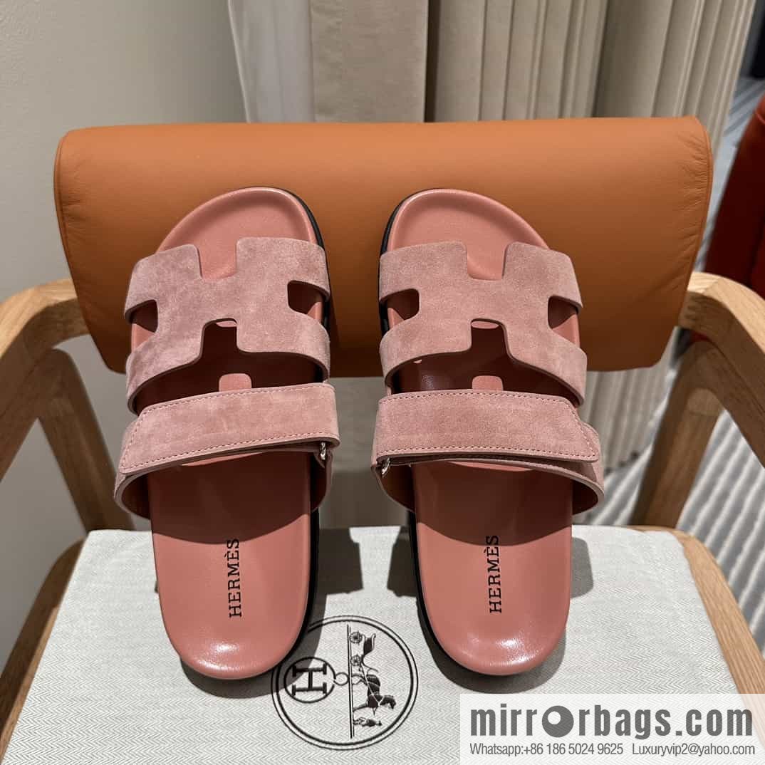 Hermes Hermès imported Italian European original A ➕ leather outsole women's sandals