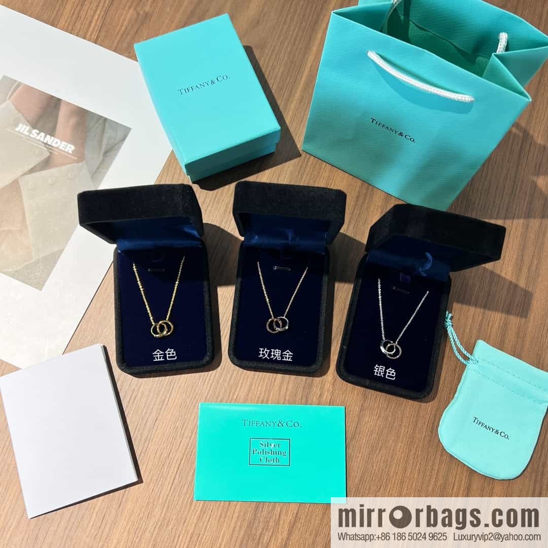 New ☑️ Tiffany & Co. X double ring necklace