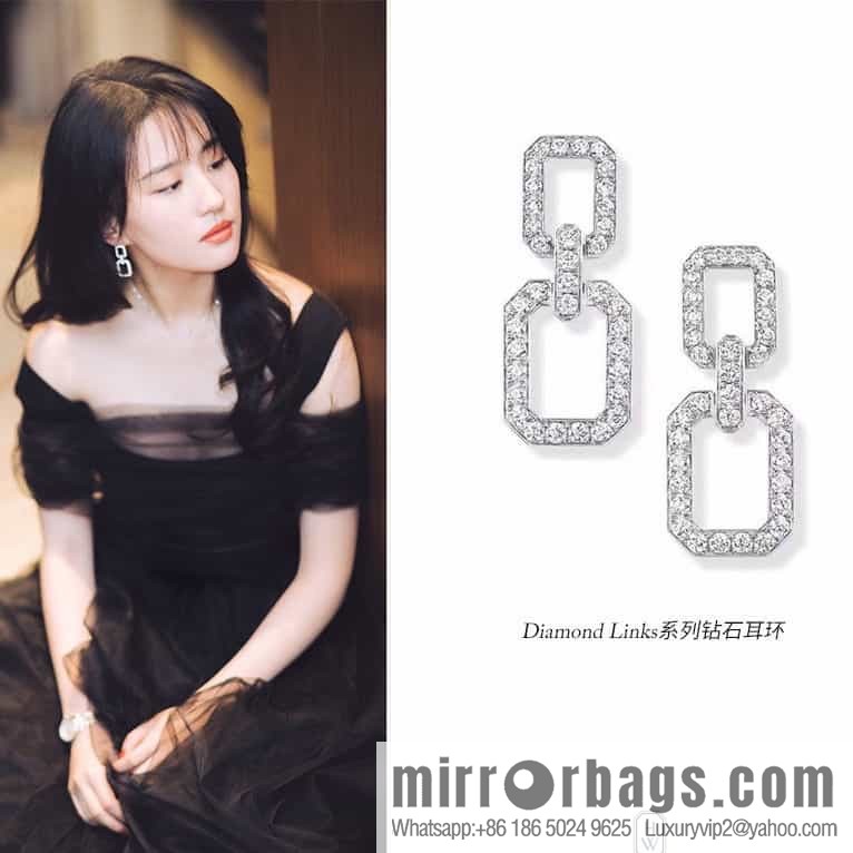 HARRY WINSTON HW Diamond square stud earrings