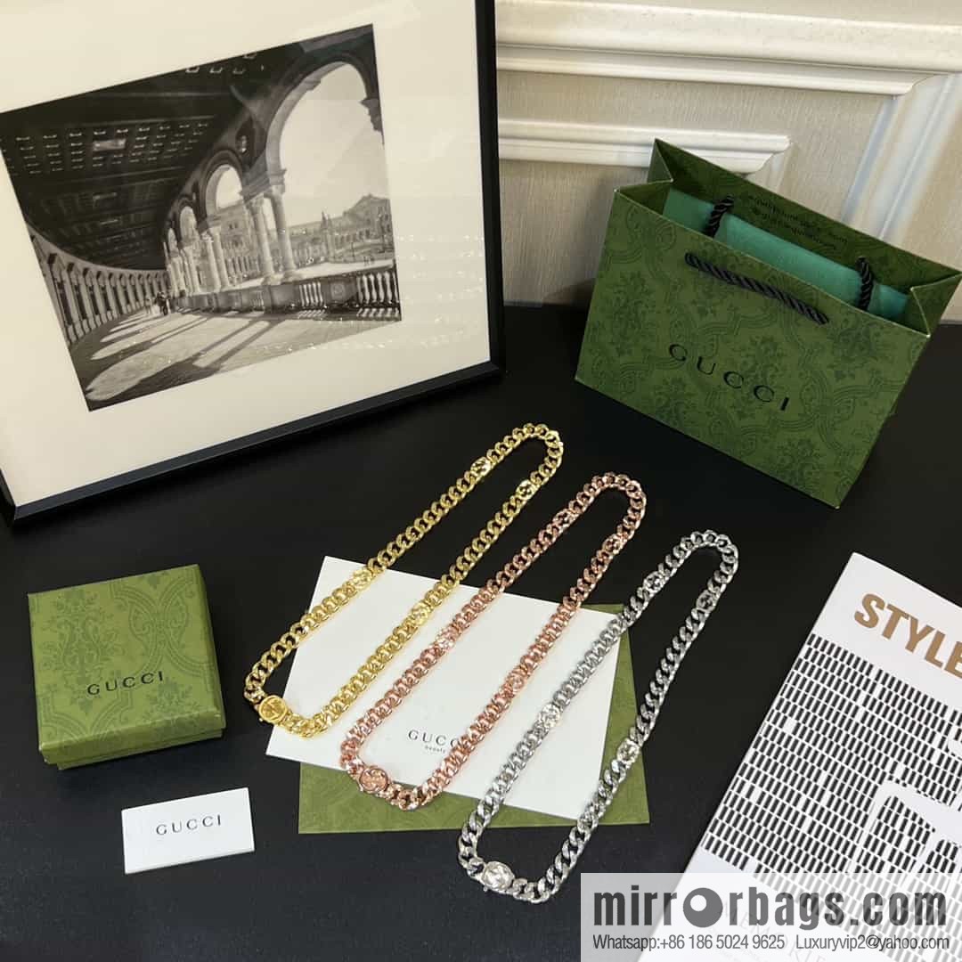 New Gucci Gucci double G chain strap ⛓ necklace