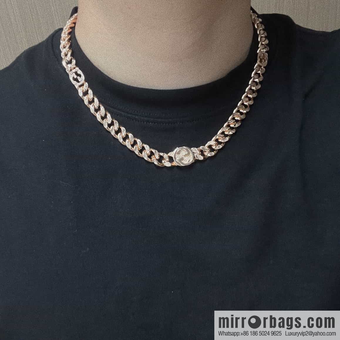 New Gucci Gucci double G chain strap ⛓ necklace