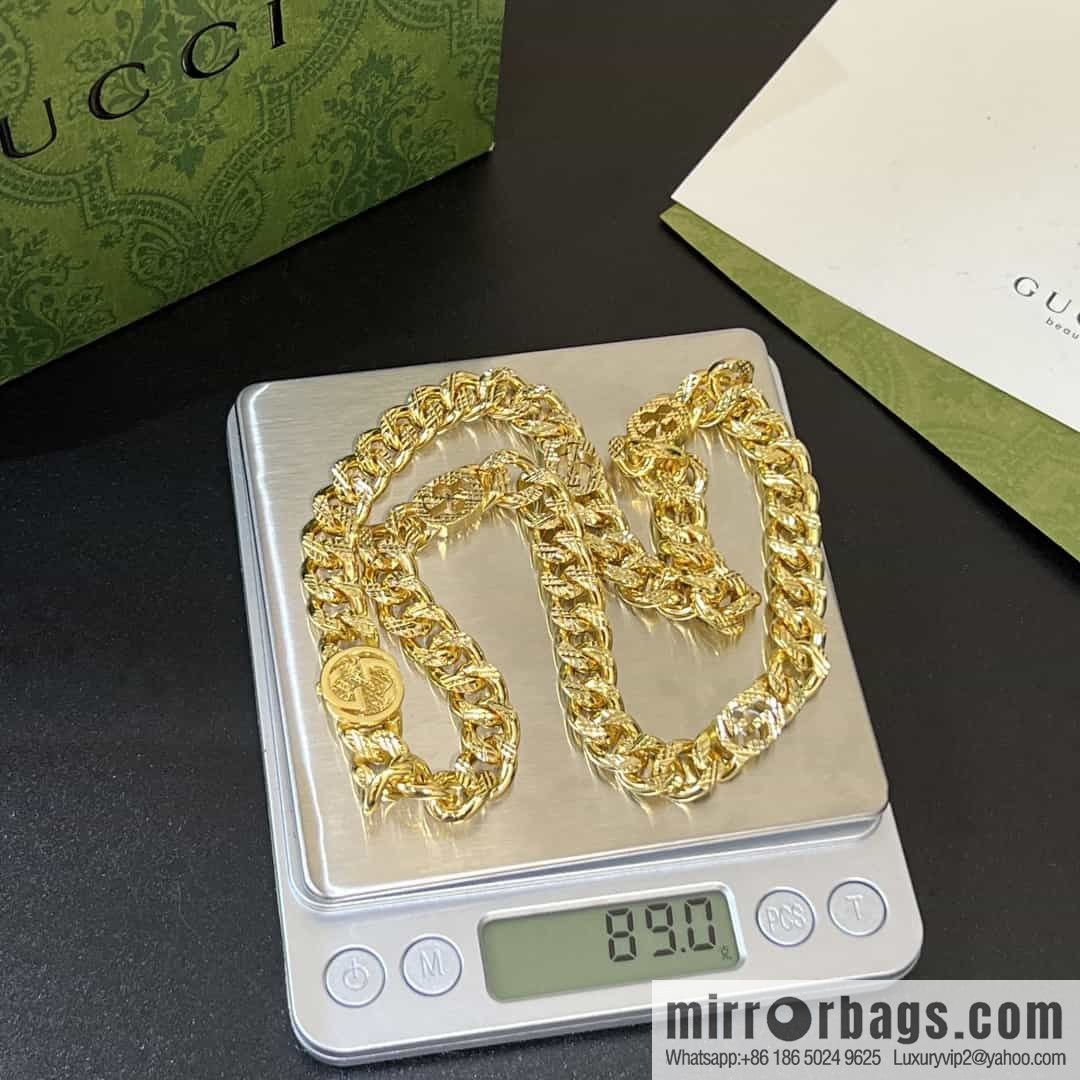 New Gucci Gucci double G chain strap ⛓ necklace