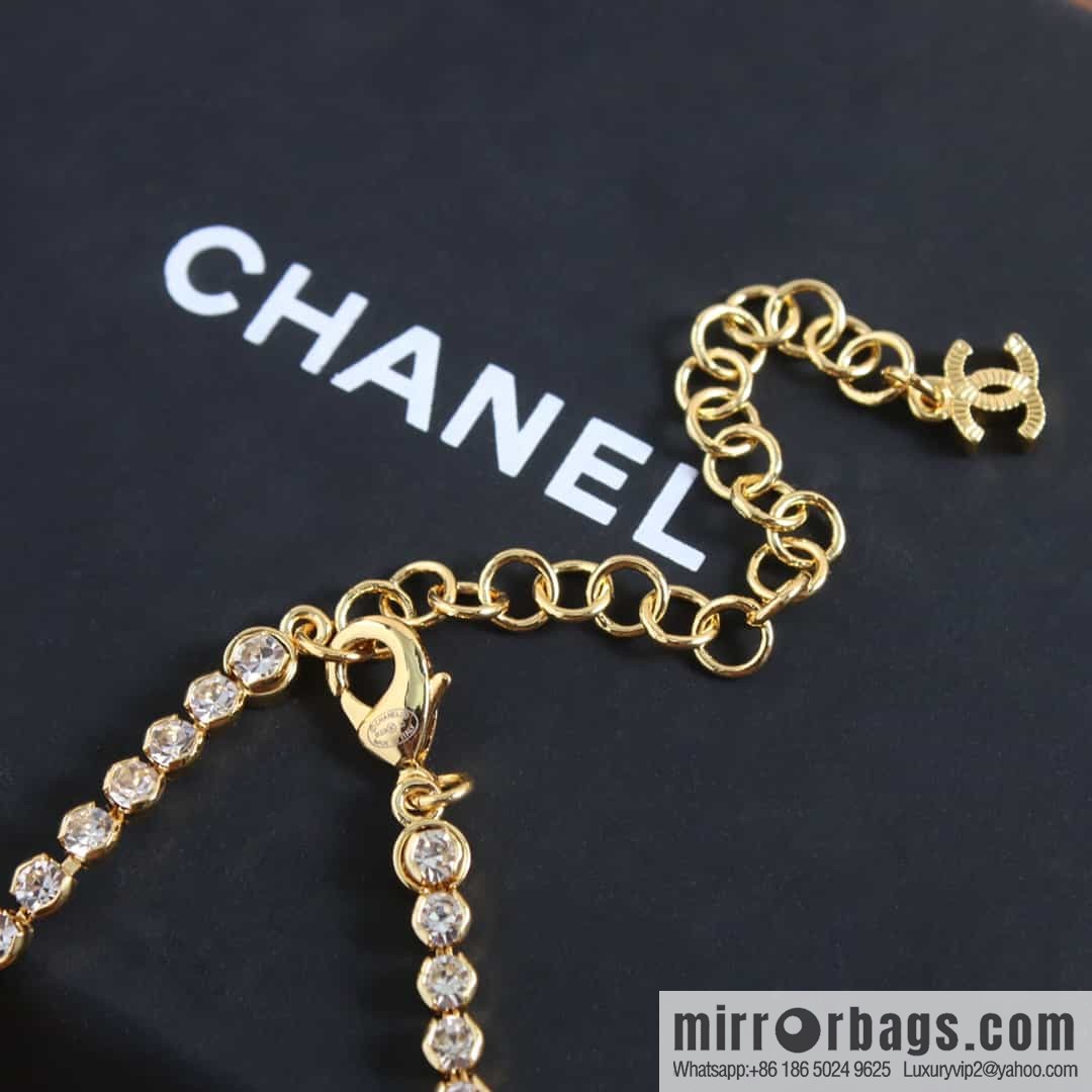 New ☑️ Chanel double c orange yellow perfume bottle necklace
