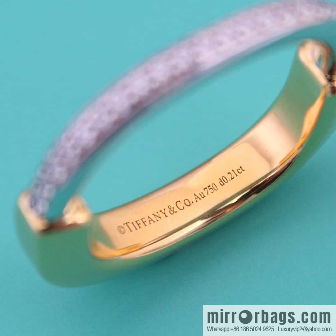 Tiffany Lock Half Diamond Lock Ring
