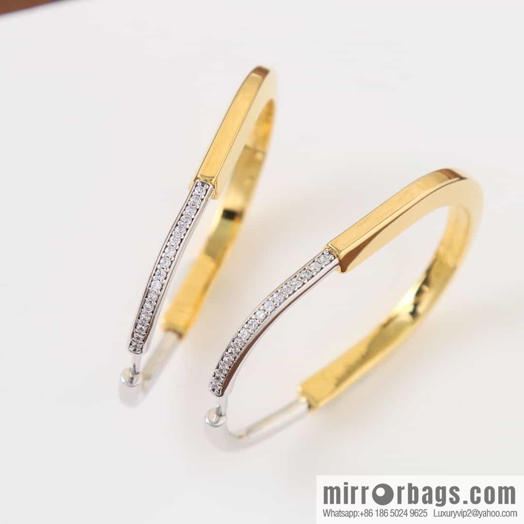 Tiffany Lock Half Drill Lock Earrings