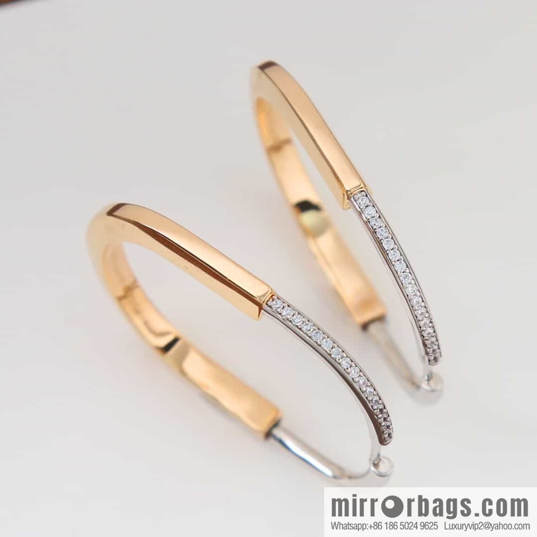 Tiffany Lock Half Drill Lock Earrings