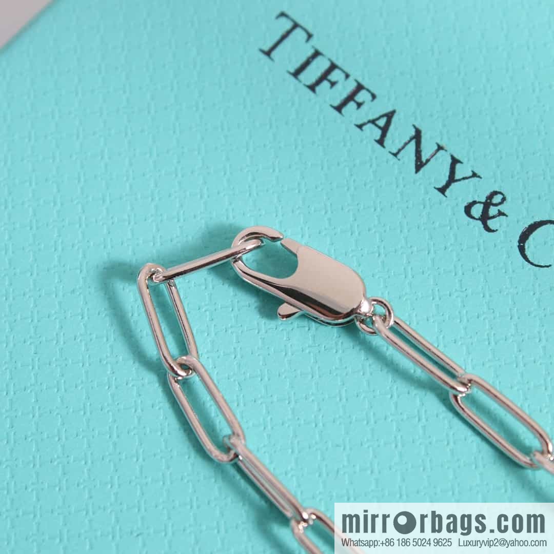 Tiffany Lock Half Diamond Lock Head Necklace