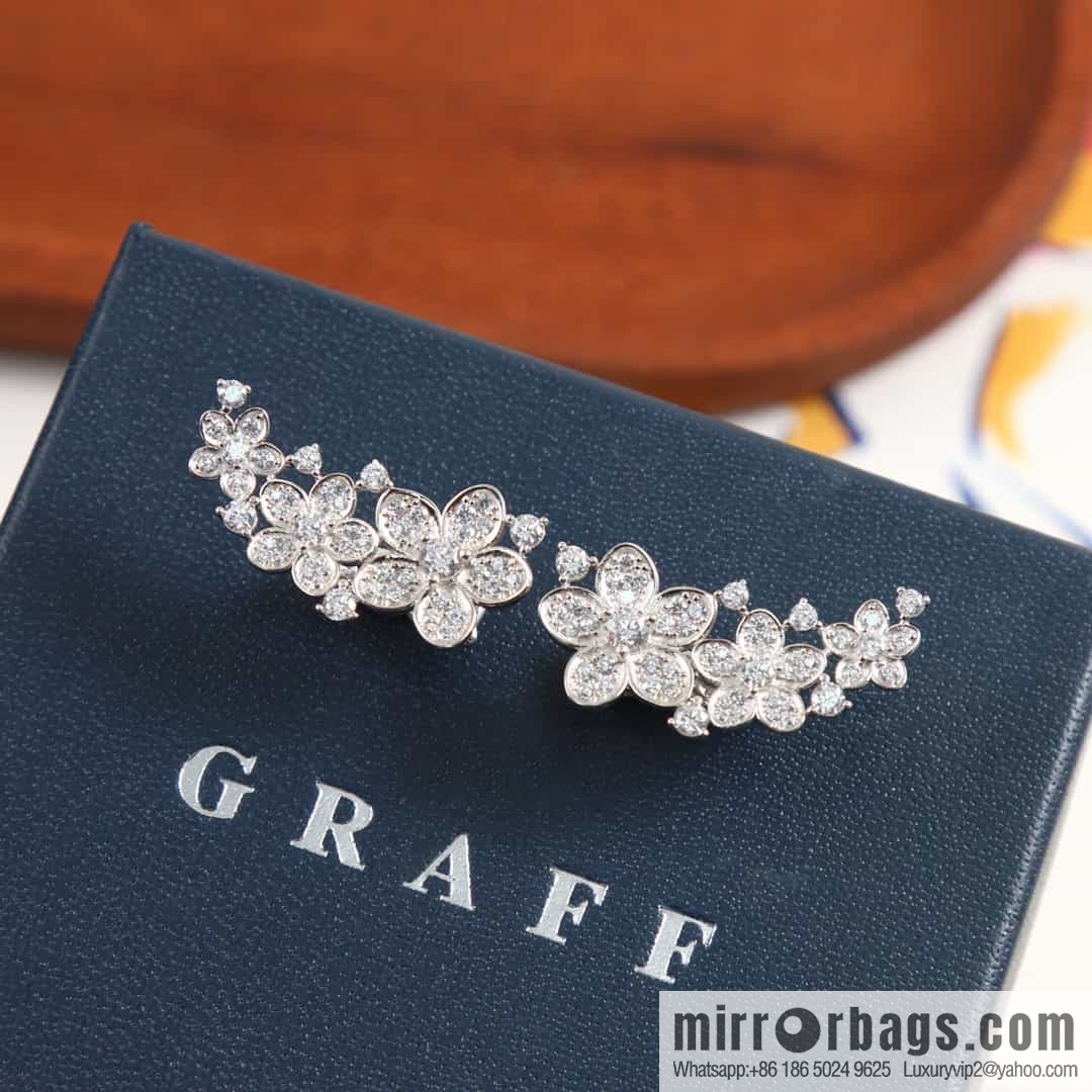 GRAFF Graff three flower ear shot earrings stud earrings
