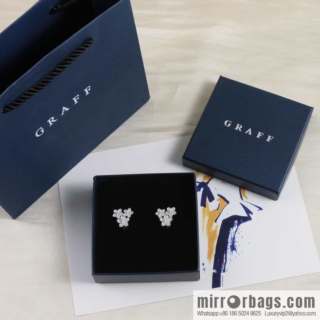 GRAFF Graff three flower ear shot earrings stud earrings