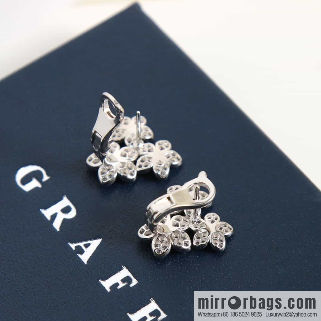 GRAFF Graff three flower ear shot earrings stud earrings