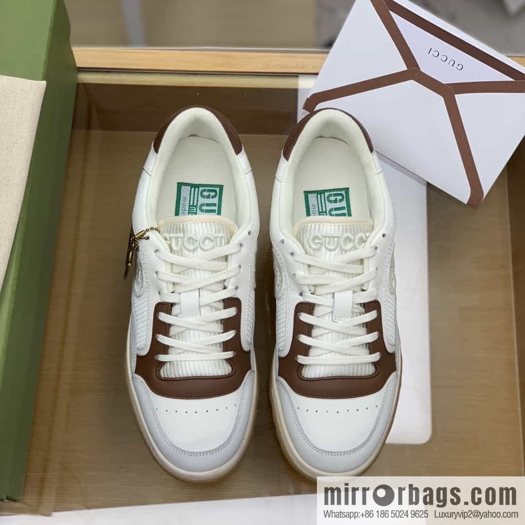 Gucci Gucci uses beige and brown His & Hers sports and leisure shoes.