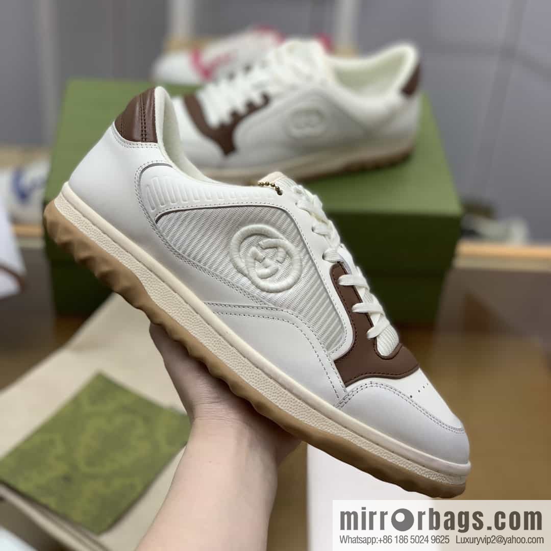 Gucci Gucci uses beige and brown His & Hers sports and leisure shoes.