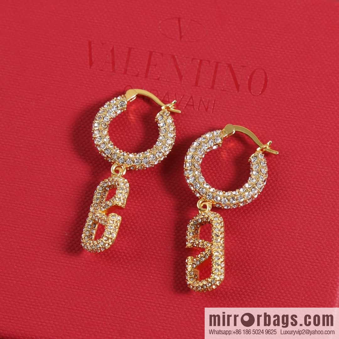 New ☑️ Valentino full diamond earrings
