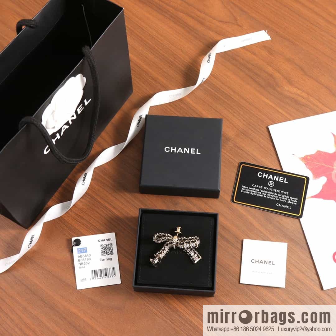 New ☑️ Chanel double c black leather rope bow brooch