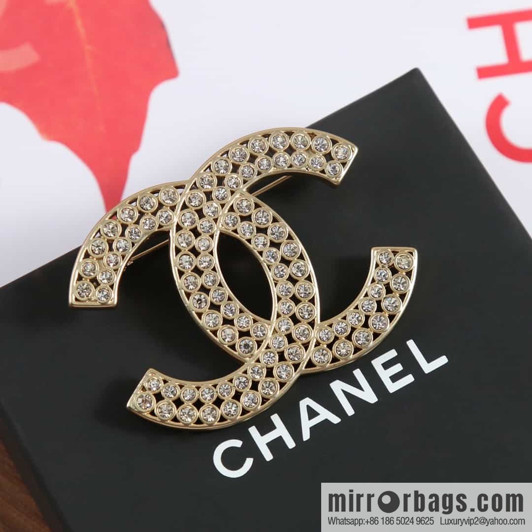 New ☑️ Chanel double c full diamond brooch