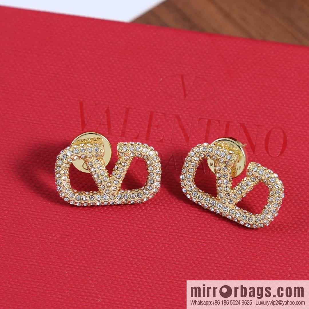 New ☑️ Valentino full diamond earrings