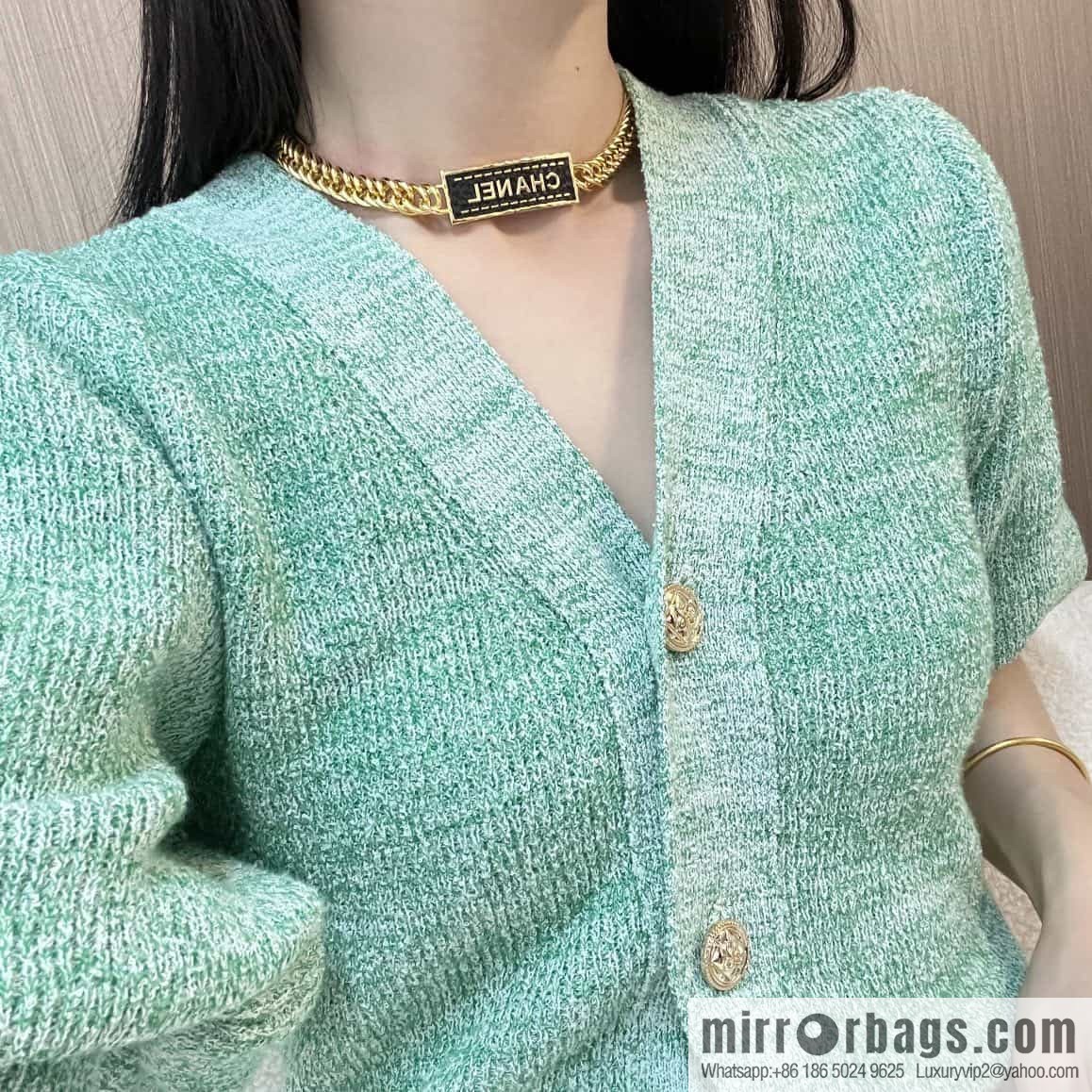 New ☑️ Chanel Double C Black Stripe Leather Necklace Necklace