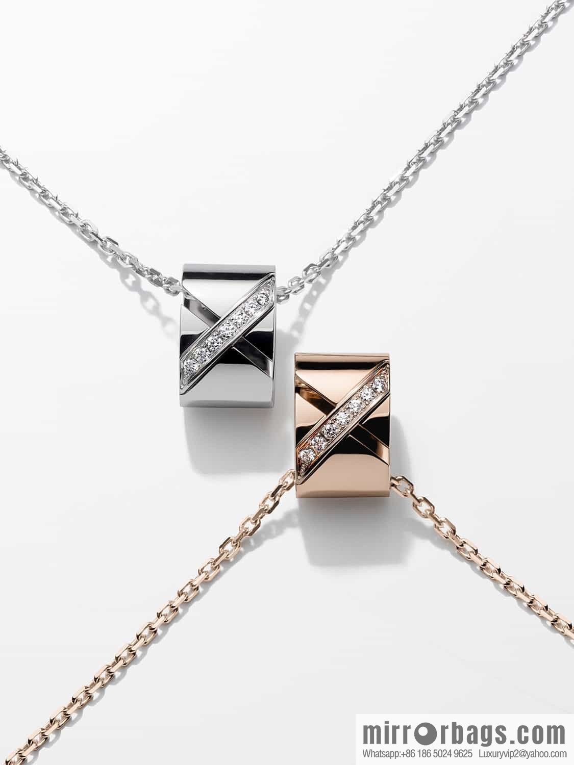 Chaumet Paris Liens Evidence Ring Cylinder Necklace