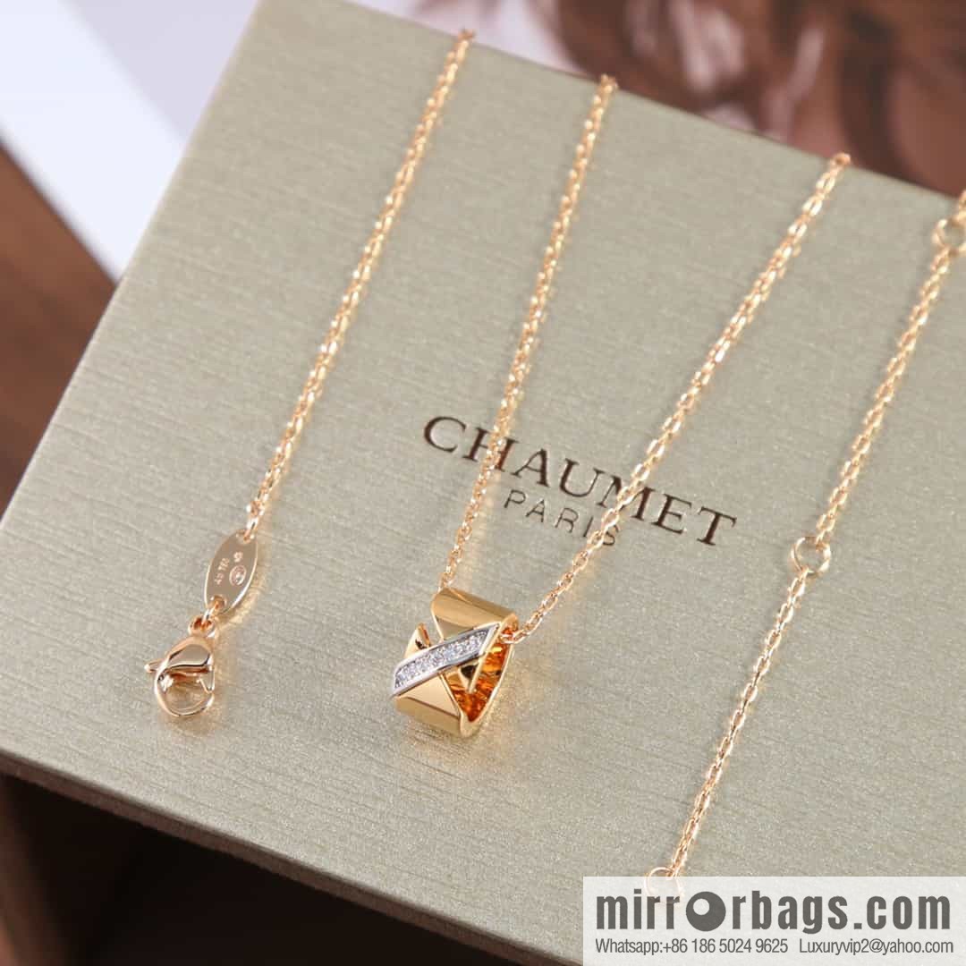 Chaumet Paris Liens Evidence Ring Cylinder Necklace