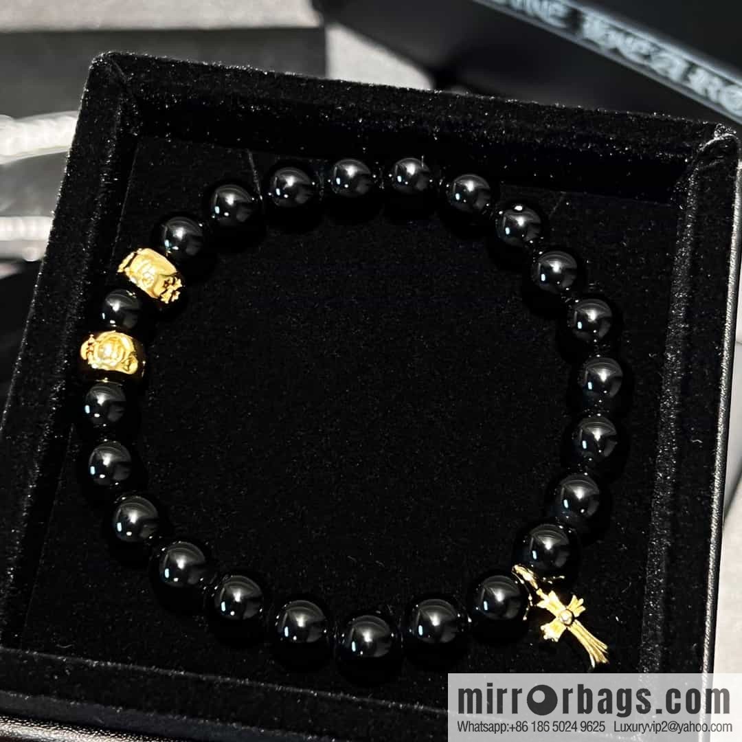 New Croxin Obsidian Beaded Bracelet
