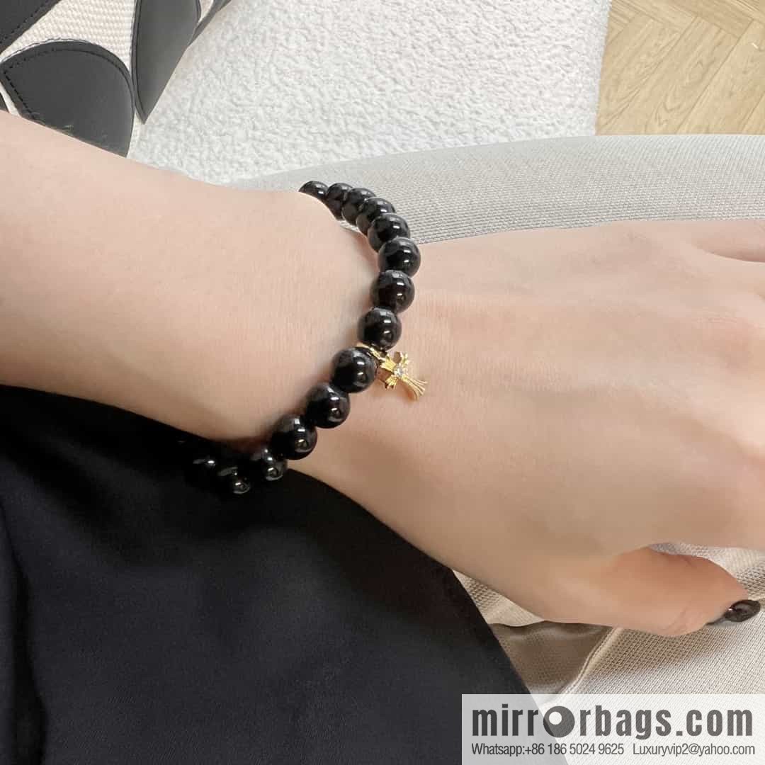 New Croxin Obsidian Beaded Bracelet