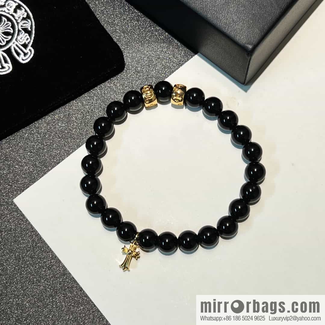 New Croxin Obsidian Beaded Bracelet