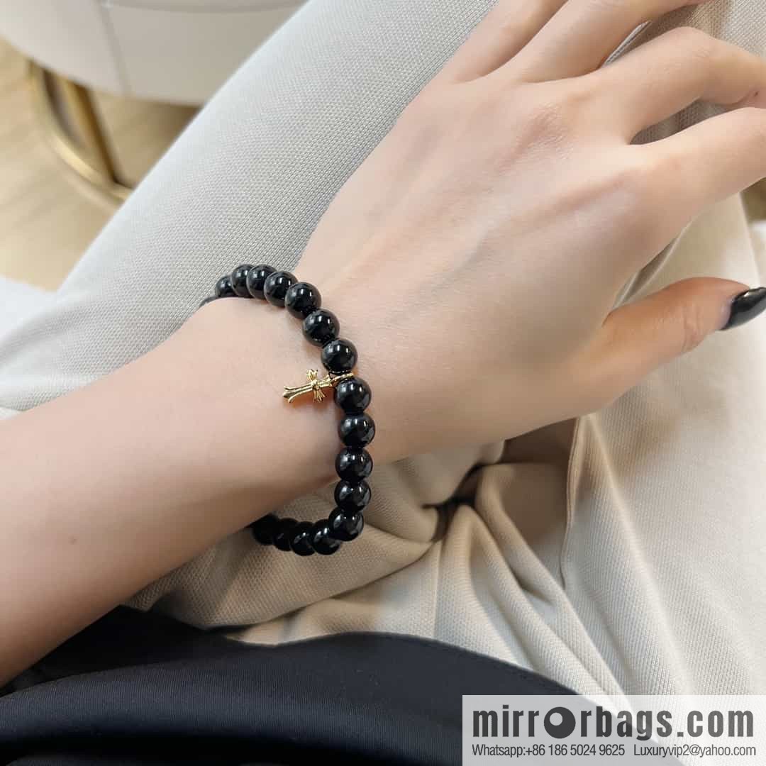 New Croxin Obsidian Beaded Bracelet
