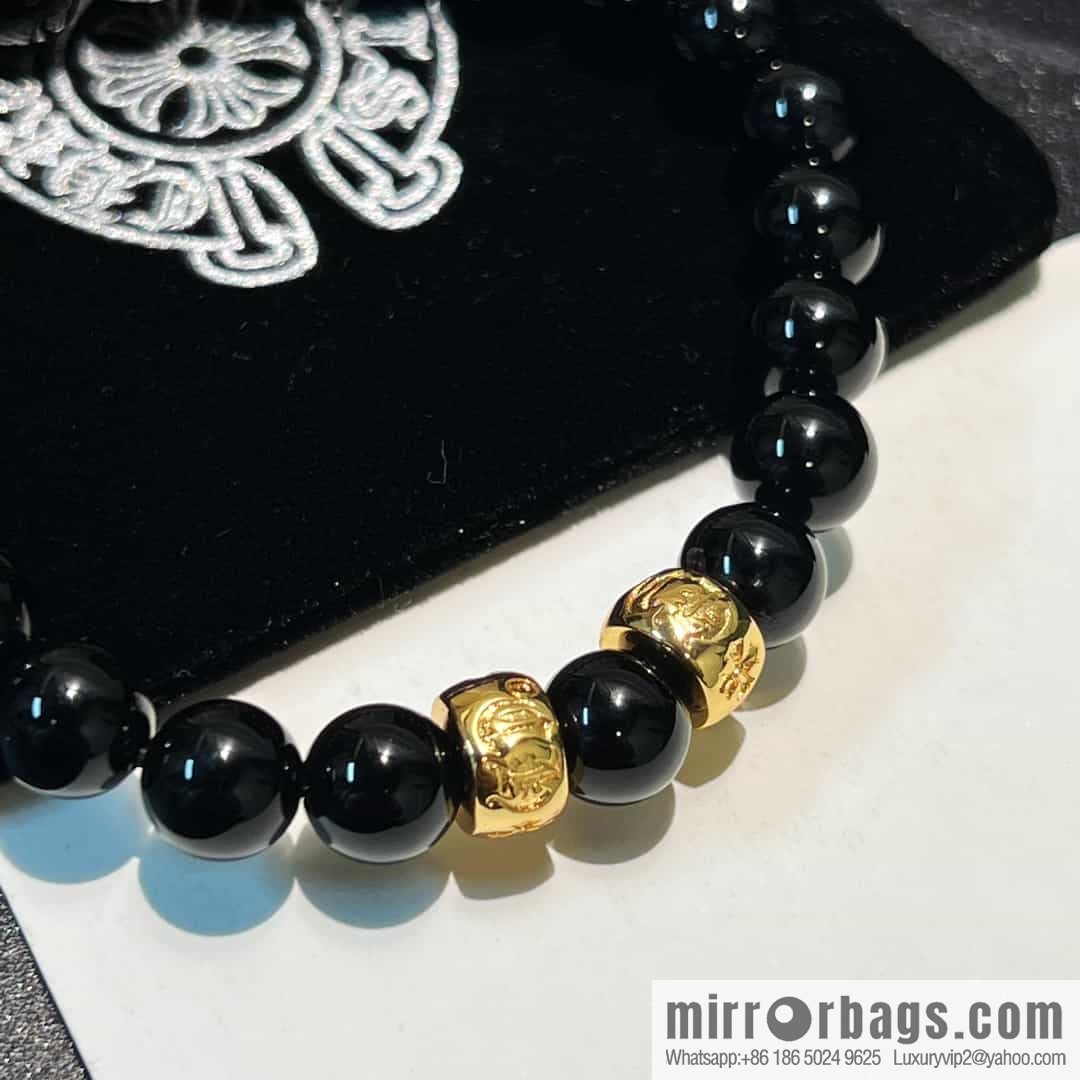 New Croxin Obsidian Beaded Bracelet