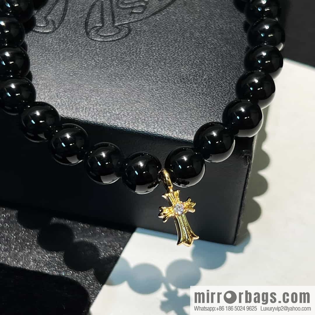 New Croxin Obsidian Beaded Bracelet