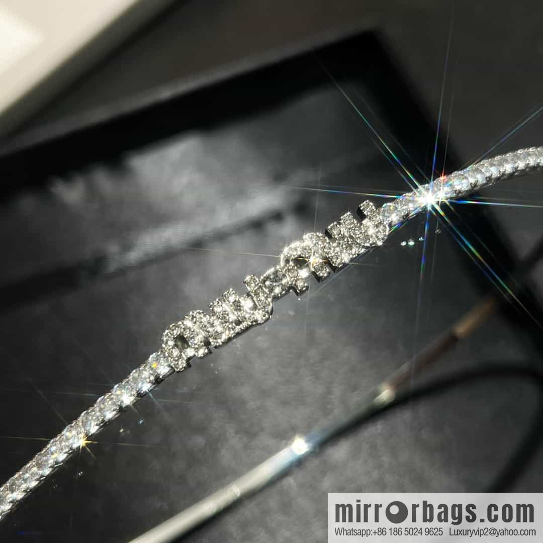 MIU MIU Miu Full Diamond Headband