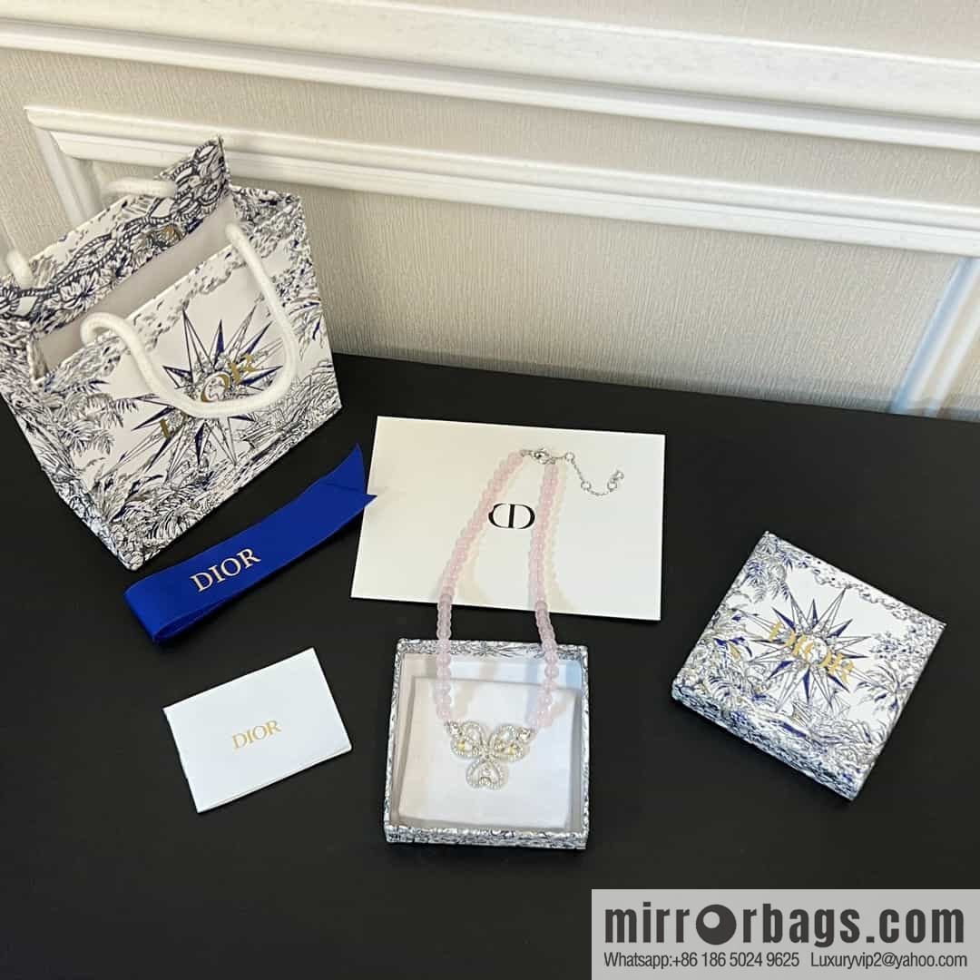 New ☑️ Dior full diamond flower crystal necklace