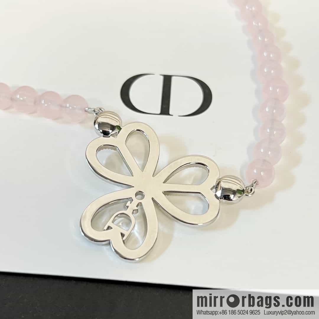 New ☑️ Dior full diamond flower crystal necklace
