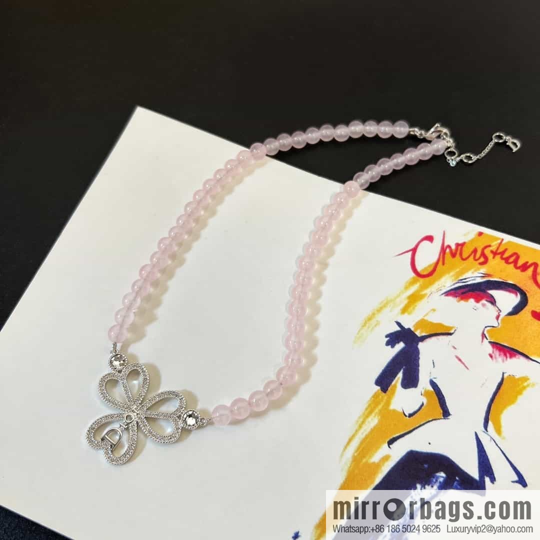 New ☑️ Dior full diamond flower crystal necklace