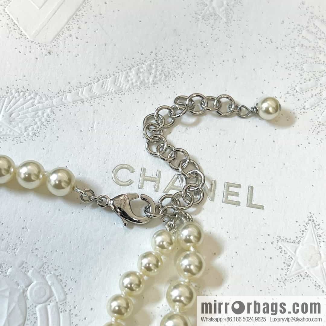 New ☑️ Chanel Tassel Star Emerald Pearl Necklace