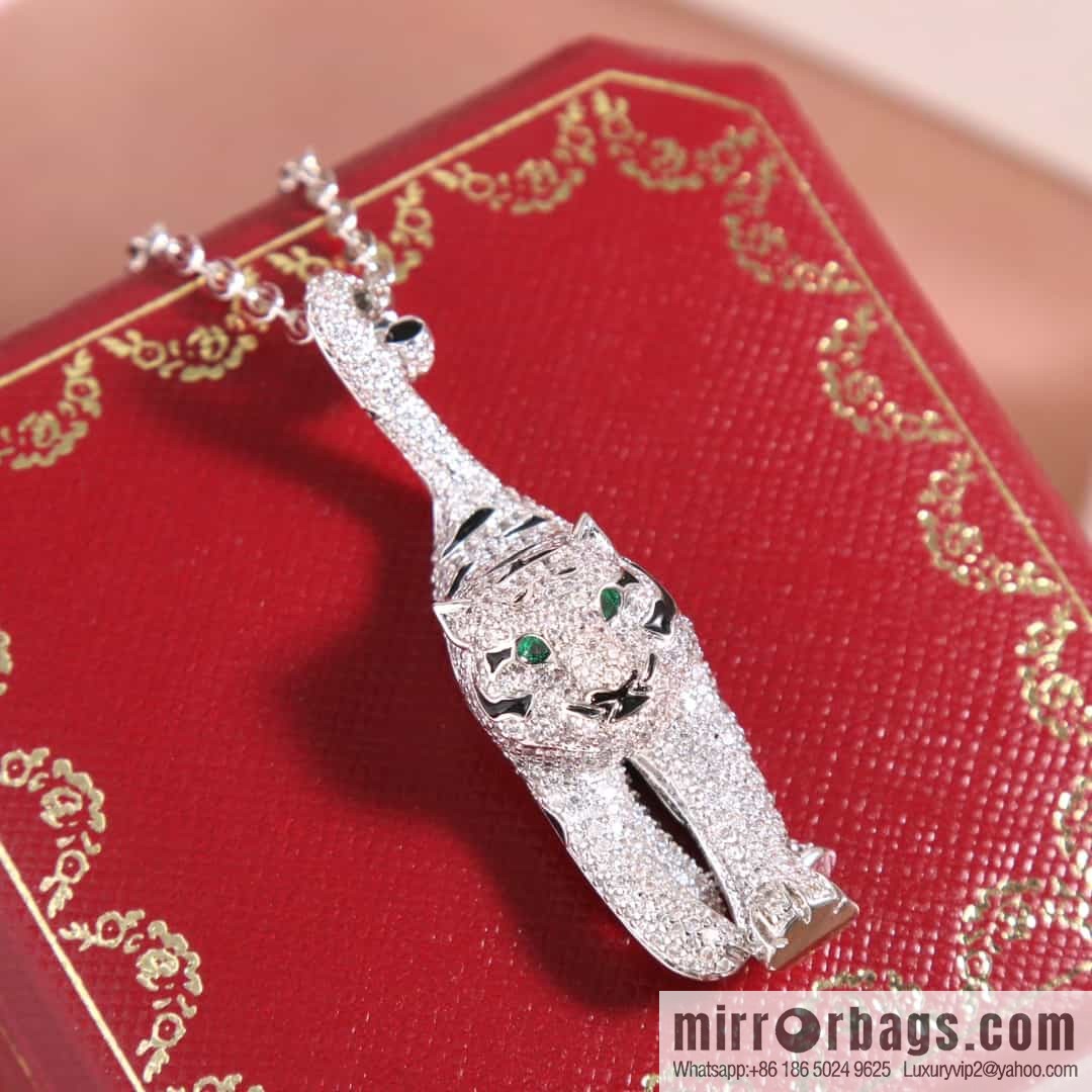 Cartier PANTHÜRE DECARTIER Jungle Series Full Diamond Tiger Necklace