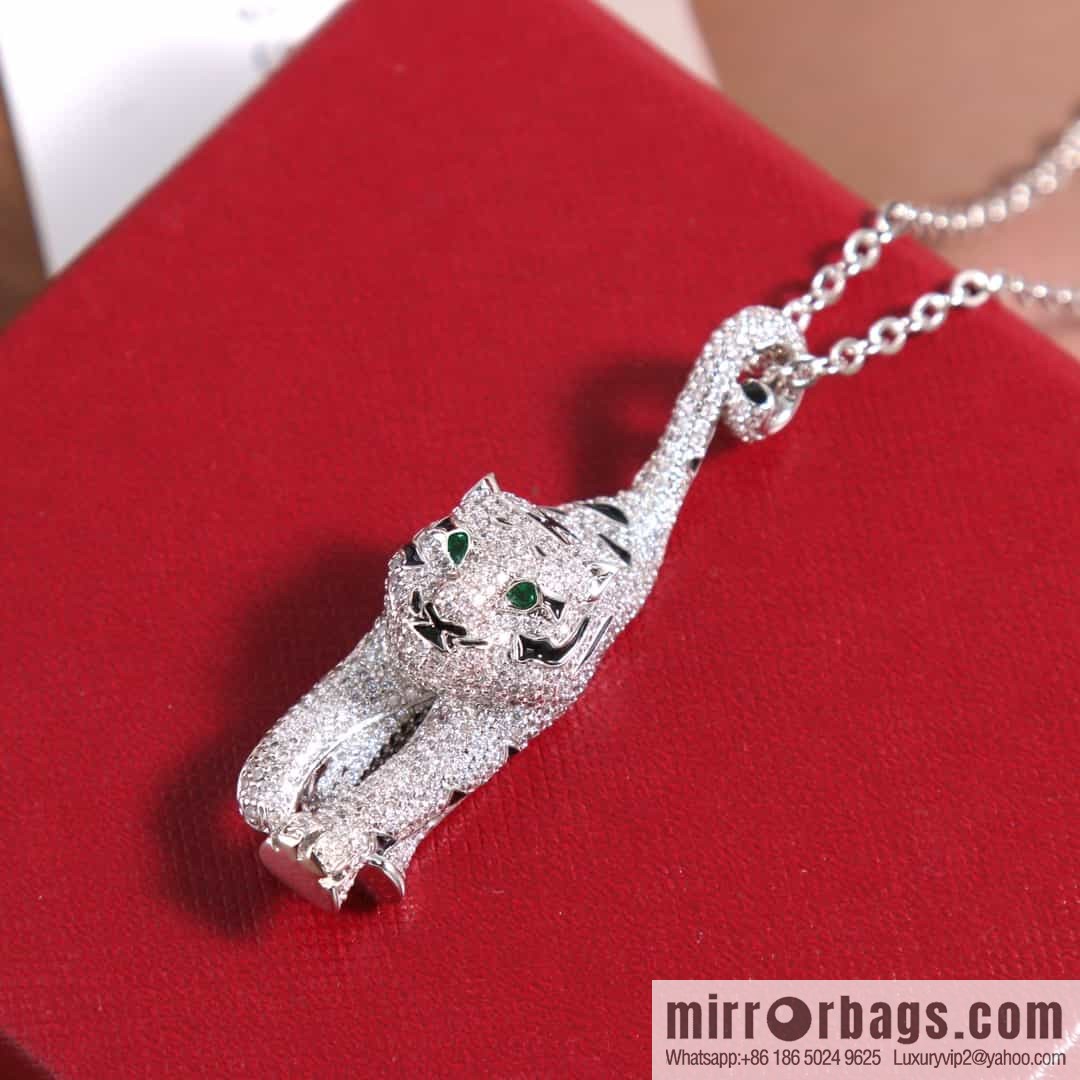 Cartier PANTHÜRE DECARTIER Jungle Series Full Diamond Tiger Necklace