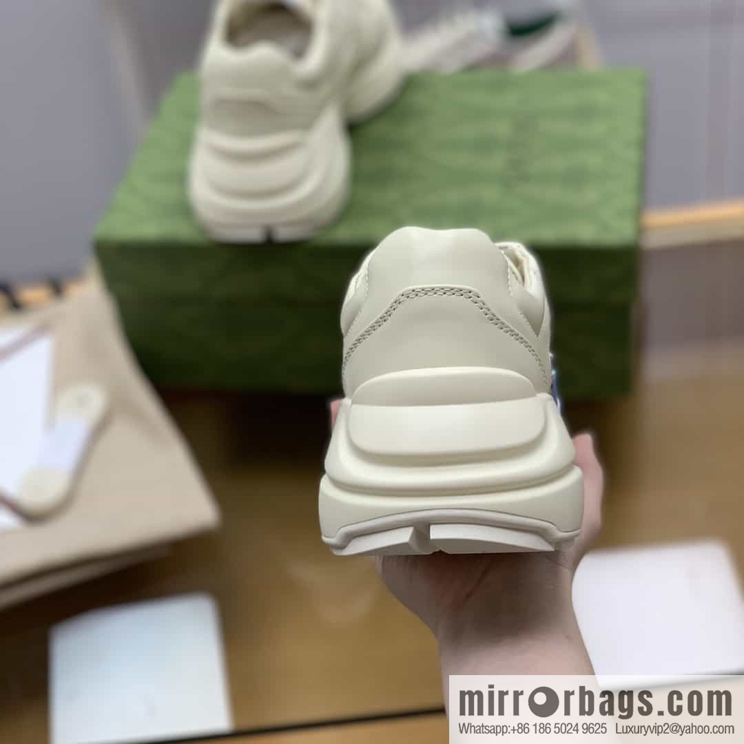Gucci Gucci [New G Replica Luxury Handbag High Version] Unisex Vintage sneakers