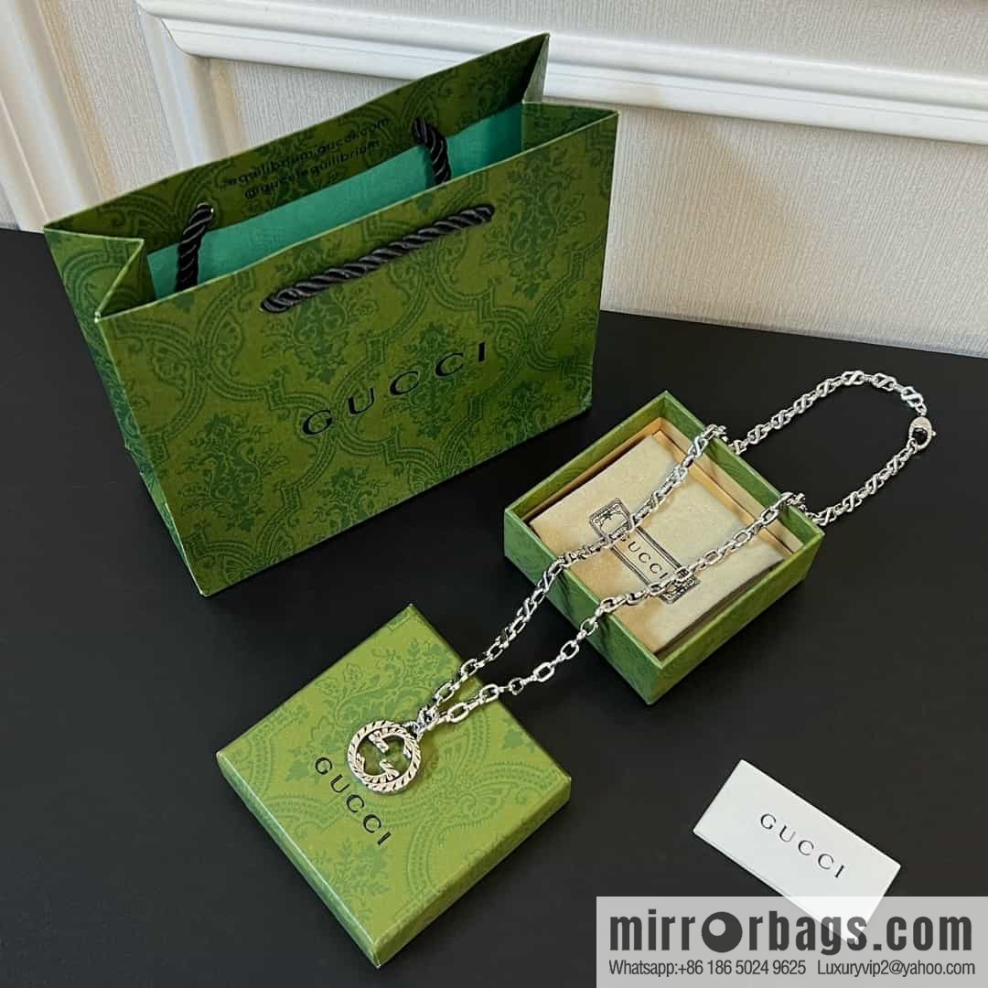 New Gucci Gucci Hollow Double G Necklace