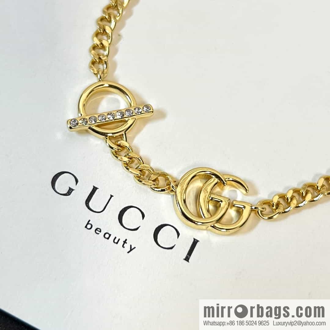 New Gucci gucci gold double G bracelet