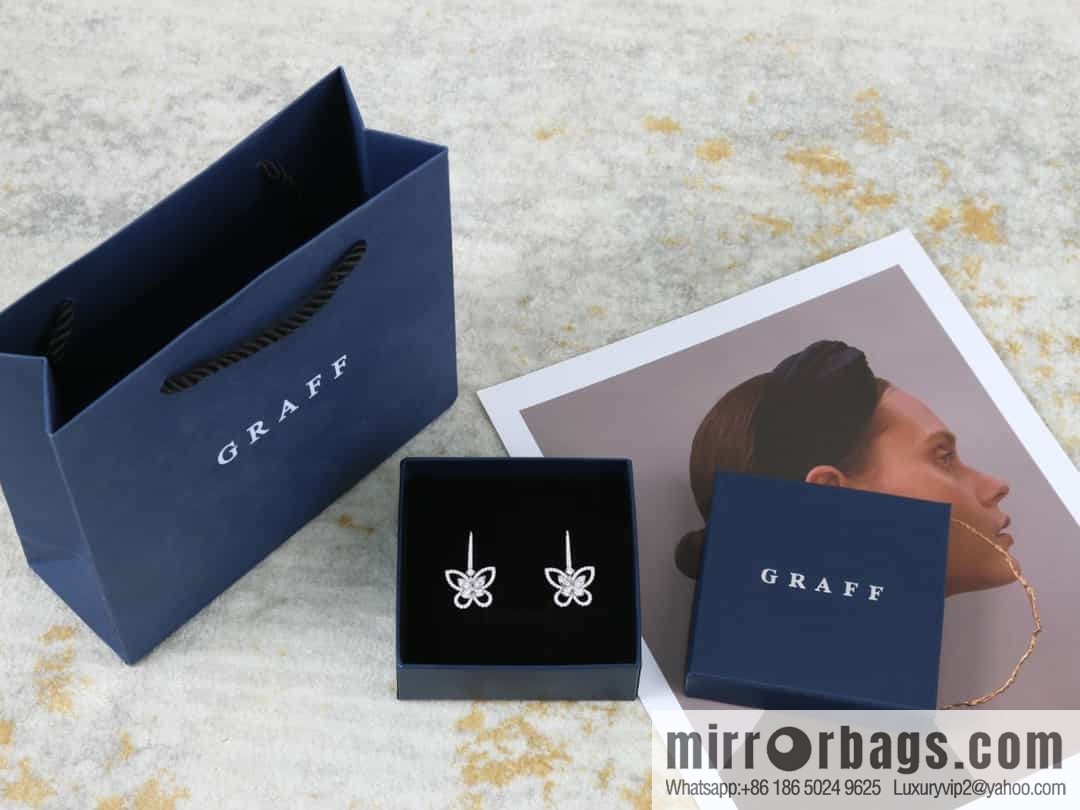 GRAFF Butterfly Phantom Diamond Long Stud Earrings