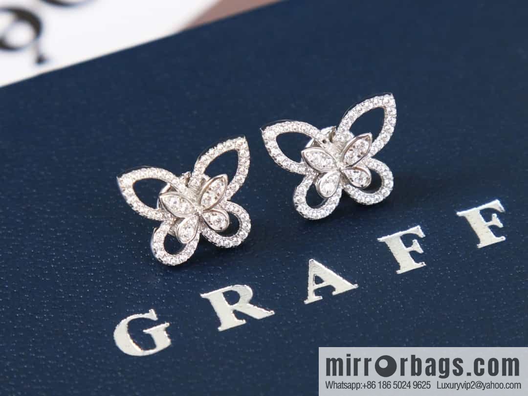 GRAFF Butterfly Phantom Diamond Stud Earrings
