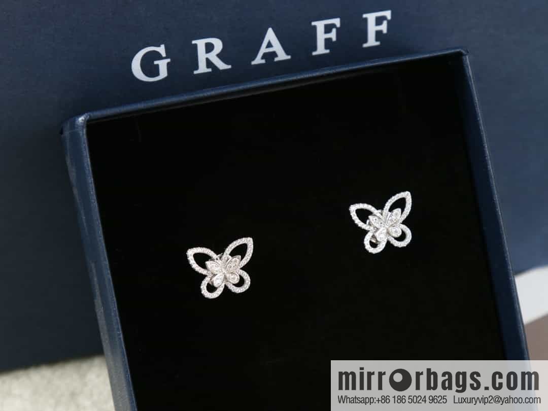 GRAFF Butterfly Phantom Diamond Stud Earrings
