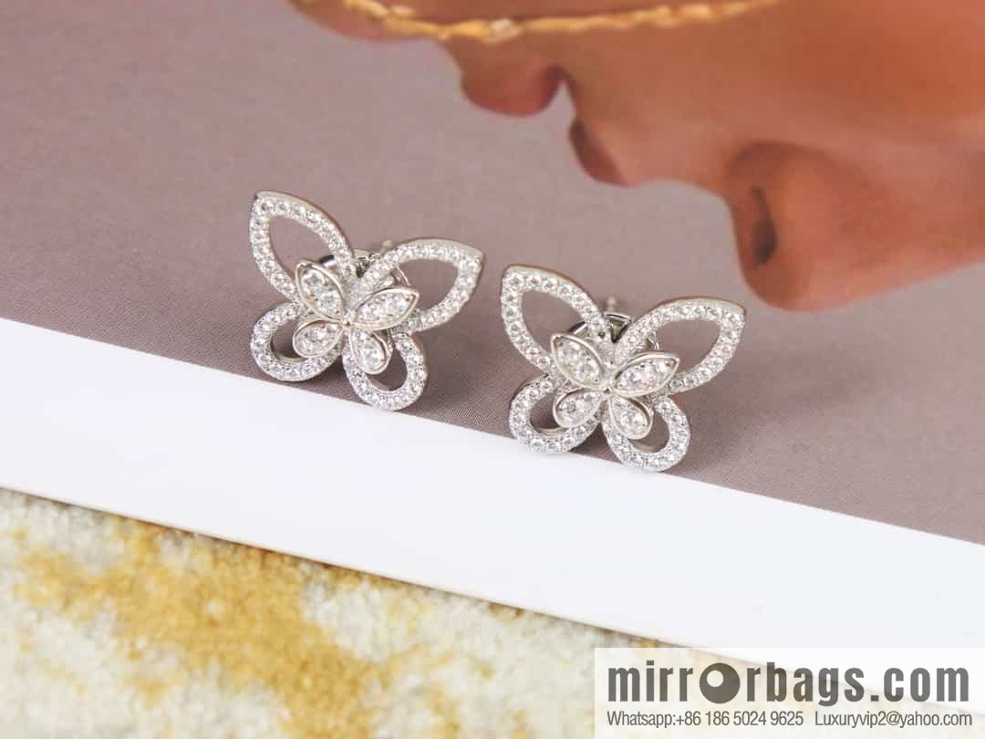 GRAFF Butterfly Phantom Diamond Stud Earrings