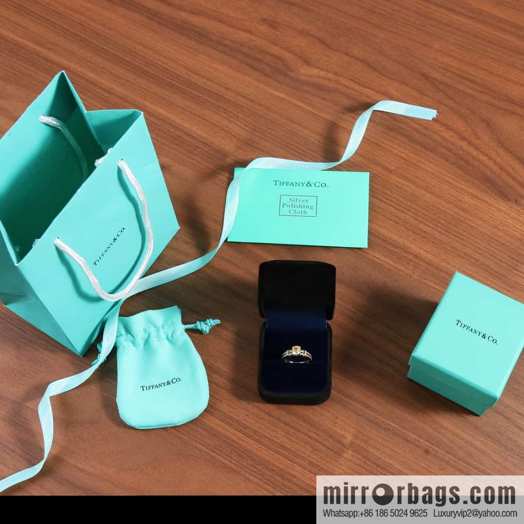 New ☑️ Tiffany & Co. Square Yellow Diamond Ring