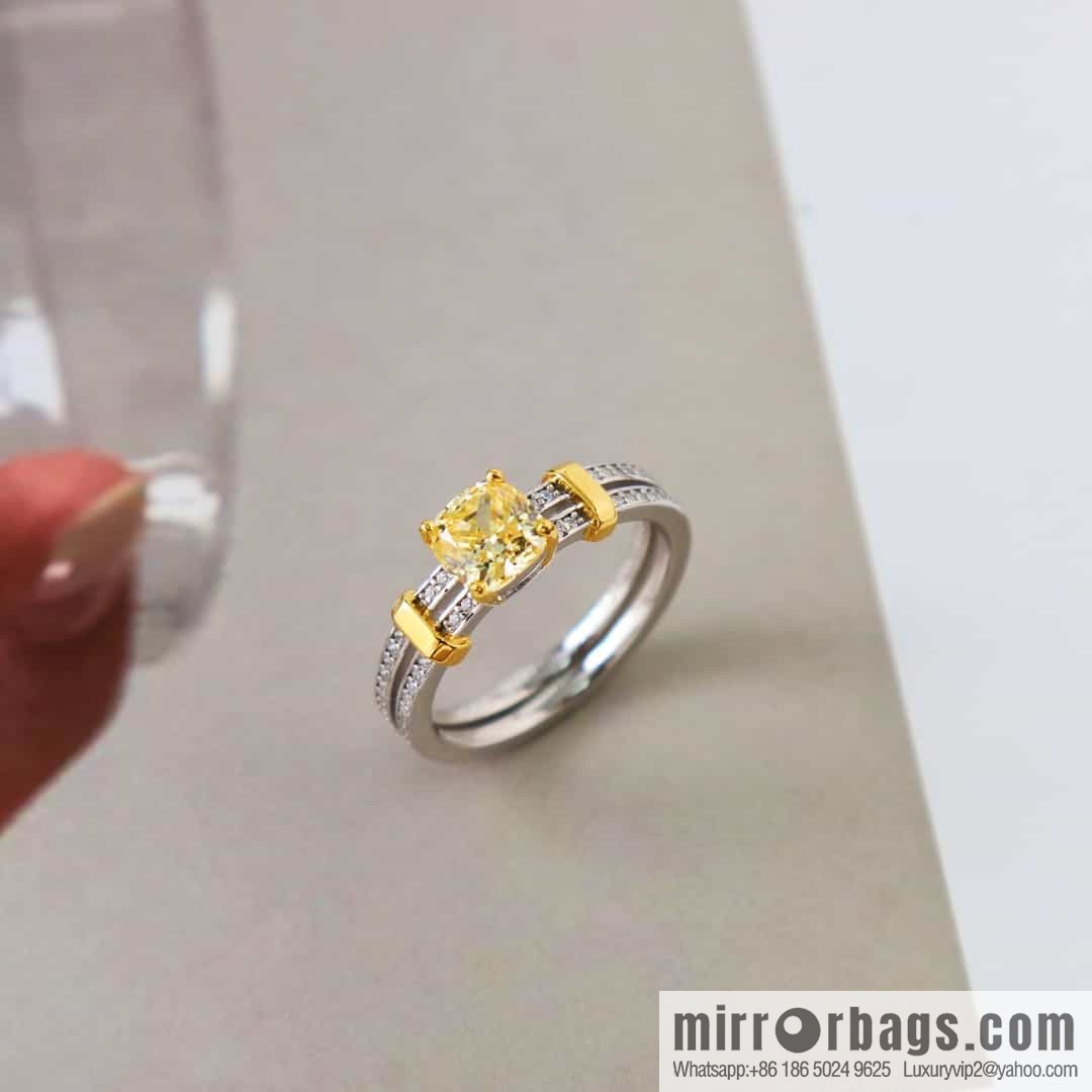 New ☑️ Tiffany & Co. Square Yellow Diamond Ring