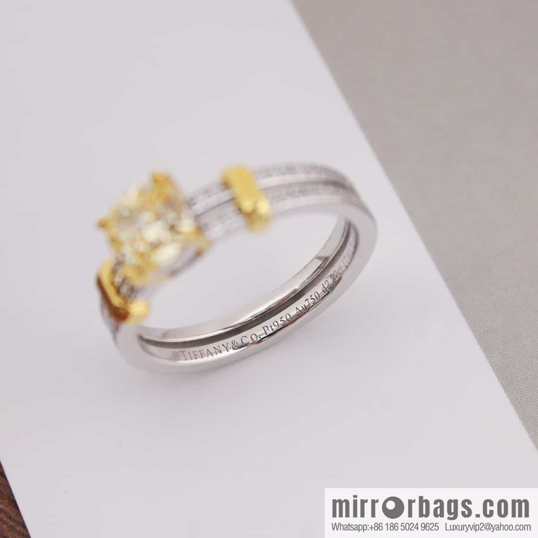 New ☑️ Tiffany & Co. Square Yellow Diamond Ring