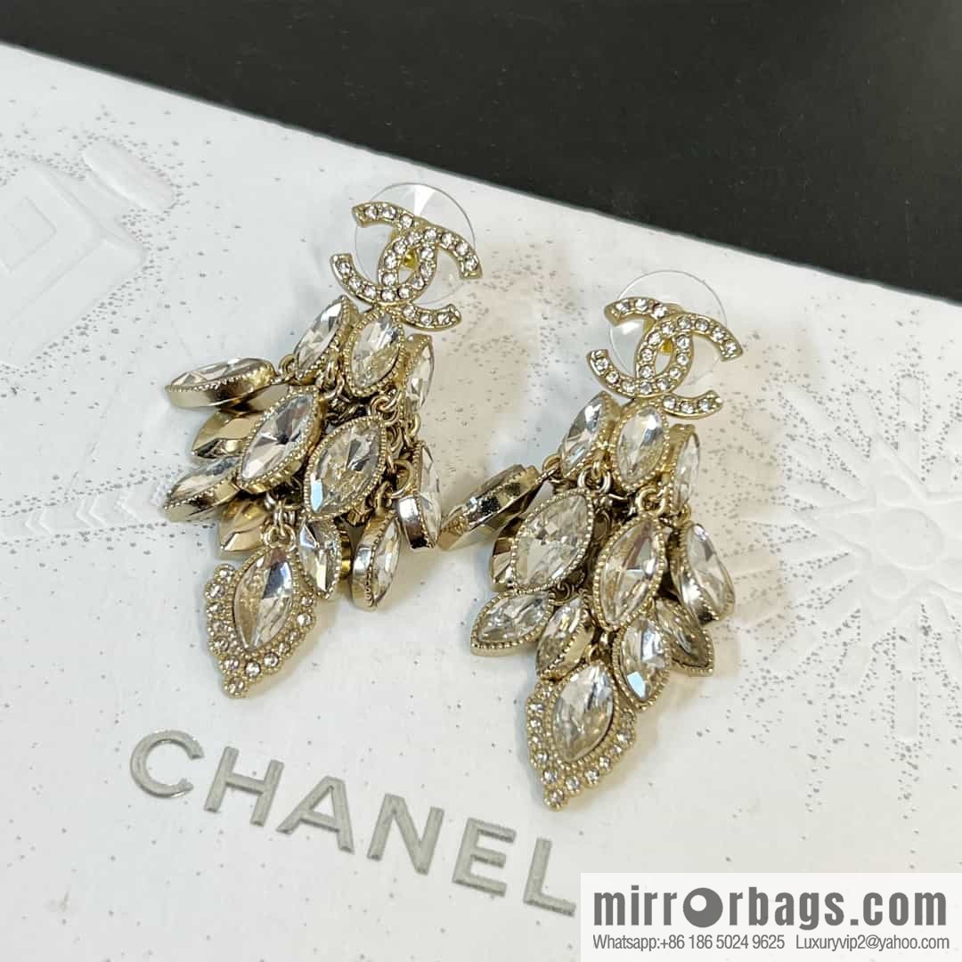 New ☑️ chanel c2 double c horse eye tassel earrings