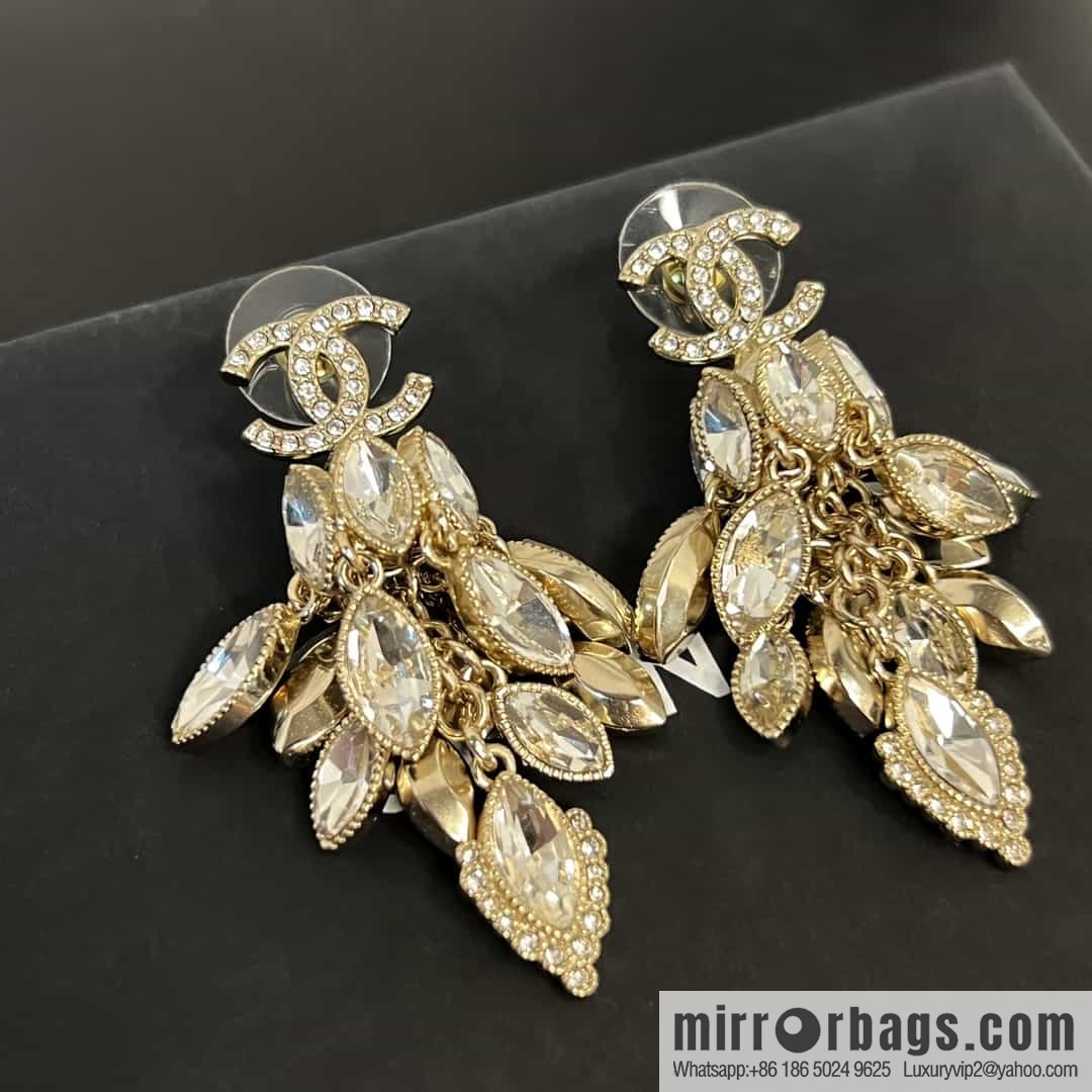 New ☑️ chanel c2 double c horse eye tassel earrings
